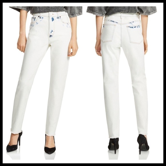 MAJE NWT Paoline Tie-Dye Straight Leg Jeans - Picture 1 of 10